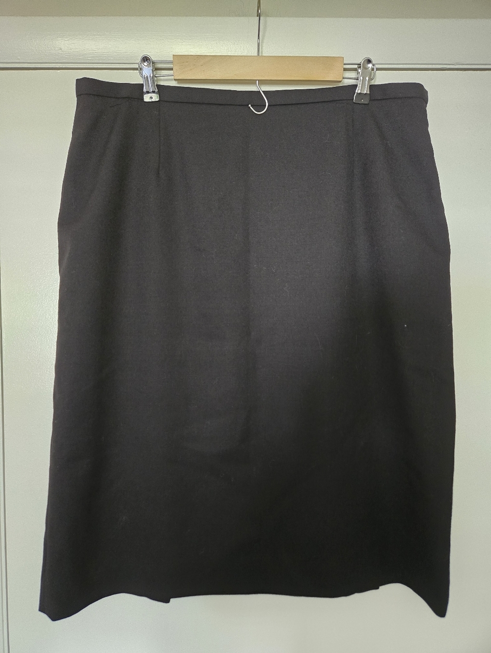 Pendleton 100% Wool Black Pencil Skirt Size 18
